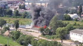 BREAKING NEWS // Incendiu puternic în capitală. Arde un depozit